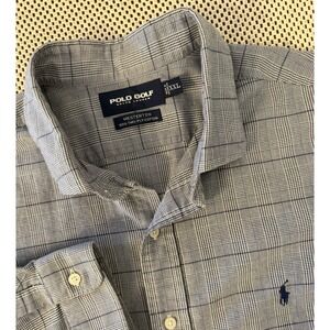 Polo Ralph Lauren Golf Mens Button Down LS Glen Plaid Westerton Shirt XXL